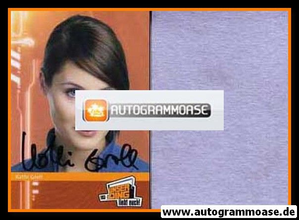 Autogramm Radio | Unser Ding 103.7 | Kathi GROLL | 2000er (Portrait Color)