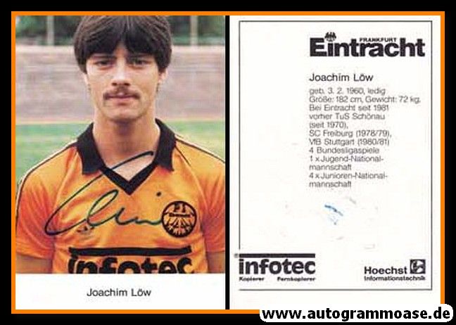 Autogramm Fussball | Eintracht Frankfurt | 1981 | Joachim LÖW