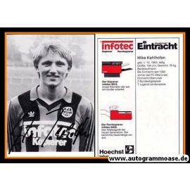 Autogramm Fussball | Eintracht Frankfurt | 1983 | Mike KAHLHOFEN
