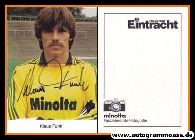 Autogramm Fussball | Eintracht Frankfurt | 1978 | Klaus FUNK