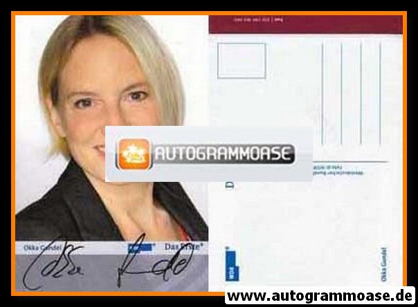 Autogramm TV | ARD | Okka GUNDEL | 2000er (Portrait Color WDR)