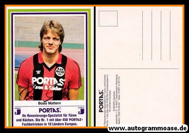 Autogramm Fussball | Eintracht Frankfurt | 1984 | Bodo MATTERN