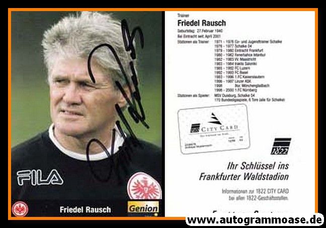 Autogramm Fussball | Eintracht Frankfurt | 2000 | Friedel RAUSCH