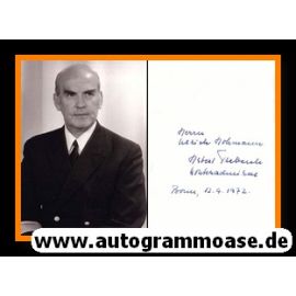 Autogramm Militär | Herbert TREBESCH | 1970er Foto (Portrait SW) Vizeadmiral
