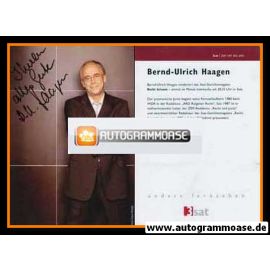 Autogramm TV | 3sat | Bernd-Ulrich HAAGEN | 2000er "Recht Brisant"