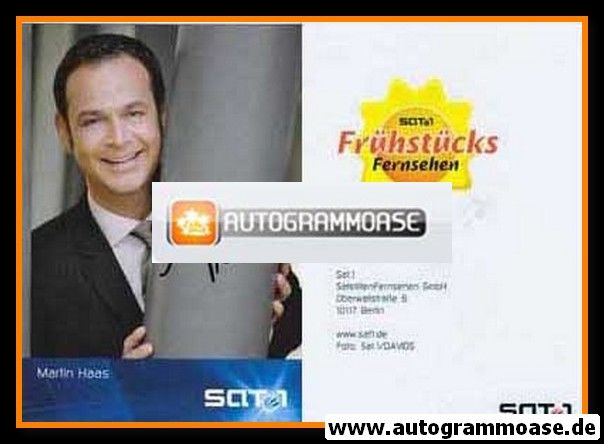 Autogramm TV | SAT1 | Martin HAAS | 2000er "Frühstücksfernsehen" (Davids)