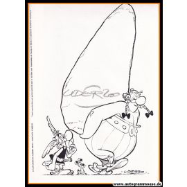 Autogramm Kunst | Albert UDERZO | Asterix + Obelix (Comic)