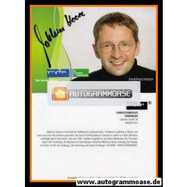 Autogramm Radio | MDR1 Thüringen | Matthias HAASE | 2010er "Der Vormittag Mit Haase & Waage"