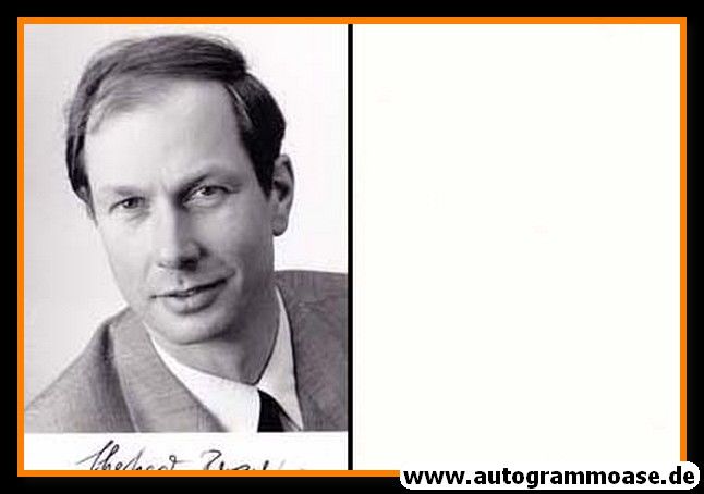 Autogramm Politik | SPD | Eberhard BRECHT | 1990er Foto (Portrait SW) 2