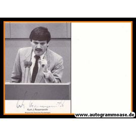 Autogramm Politik | CSU | Kurt ROSSMANITH | 1980er (Portrait SW)