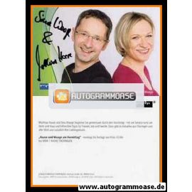 Autogramme Radio | MDR1 Thüringen | Matthias HAASE + Sina WAAGE | 2010er "Der Vormittag Mit Haase & Waage"