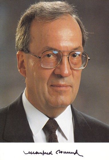 Autogramm Politik | CDU | Manfred ROMMEL | 1980er (Portrait Color) OB Stuttgart 2