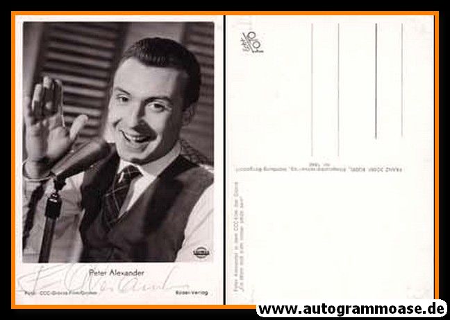 Autogramm Film | Peter ALEXANDER | 1956 "Ein Mann Muss ..." (Portrait SW Rüdel 1860)