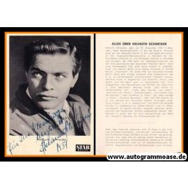 Autogramm Schauspieler | Helmuth SCHNEIDER | 1950er (Portrait SW) Star-Revue