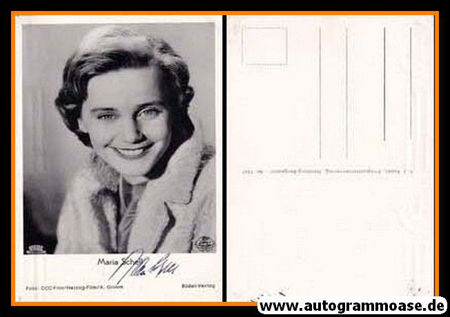 Autogramm Schauspieler | Maria SCHELL | 1950er (Portrait SW) Rüdel 1347