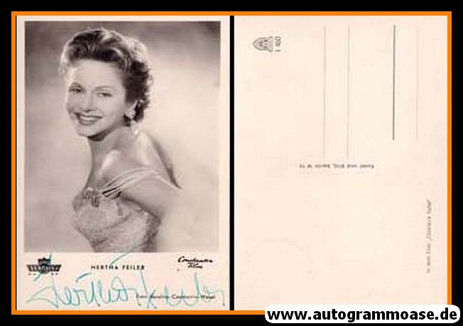 Autogramm Film | Hertha FEILER | 1956 "Charleys Tante" (K+B 460)