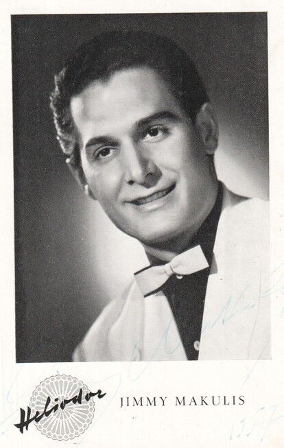 Autogramm Schlager | Jimmy MAKULIS | 1956 "Auf Cuba ..." (Portrait SW Heliodor)