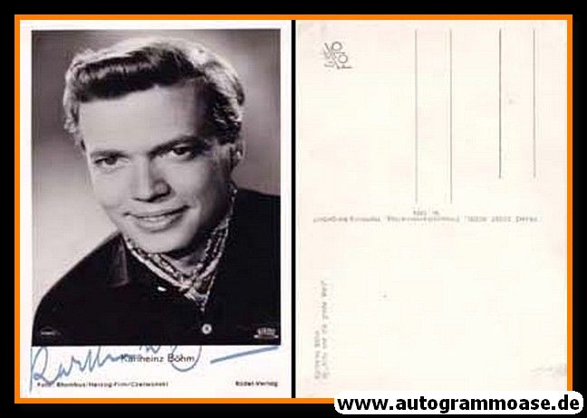 Autogramm Film | Karlheinz BÖHM | 1956 "Kitty Und Die Grosse Welt" (Rüdel 1824)