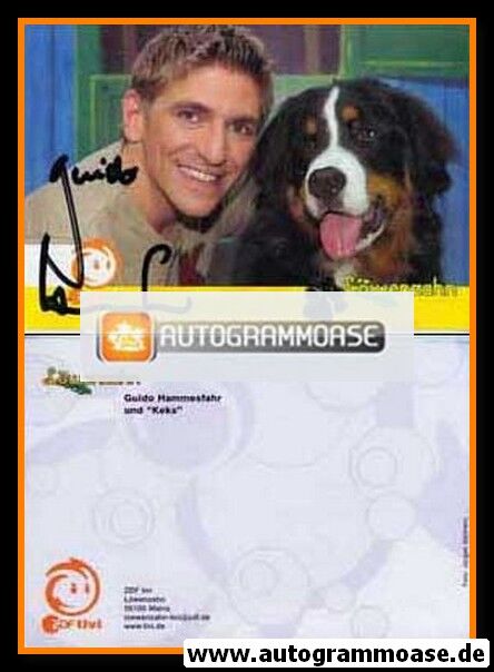 Autogramm TV | ZDF tivi | Guido HAMMESFAHR | 2000er "Löwenzahn" (Portrait Color Detmers)