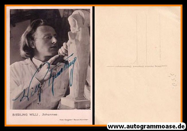 Autogramm Schauspieler | Willy BIERLING | 1930er (Portrait SW) Bauer