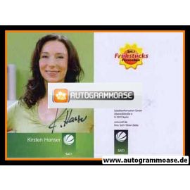 Autogramm TV | SAT1 | Kirsten HANSER | 2000er "SAT1 Frühstücksfernsehen" (Ziebe)
