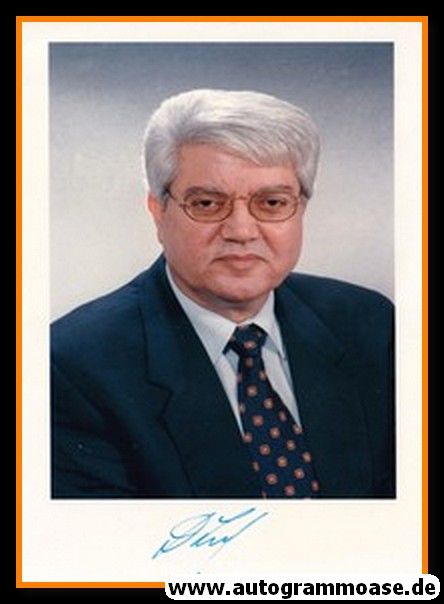 Autogramm Politik | Israel | David LEVY | 1990er Foto (Portrait Color)