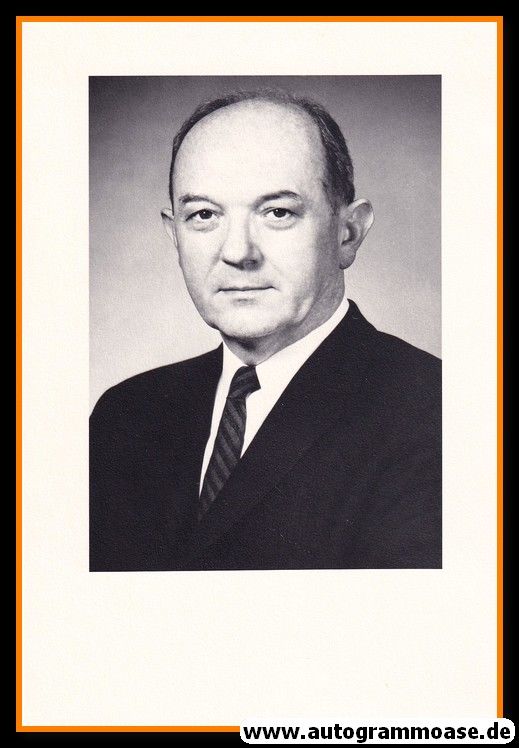 Autograph Politik | USA | Dean RUSK | Aussenminister 1961-69 | 1960er + AK