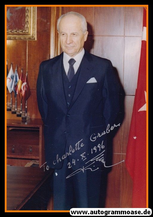 Autogramm Politik | Türkei | Kenan EVREN | SP 1980-89 | 1990er Foto (Portrait Color)