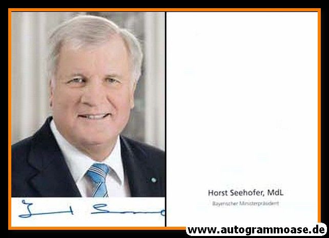 Autogramm Politik | CSU | Horst SEEHOFER | 2010er (Portrait Color) 2