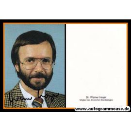 Autogramm Politik | FDP | Werner HOYER | 1980er (Portrait Color) 2