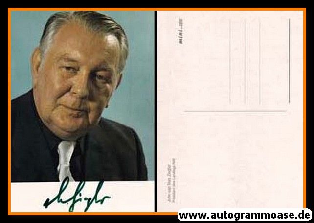 Autogramm Politik | SPD | John VAN NES ZIEGLER | 1980er (Portrait Color) OB Köln