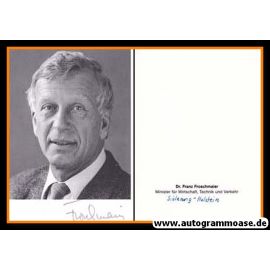 Autogramm Politik | SPD | Franz FROSCHMAIER | 1980er (Portrait SW)