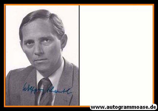 Autogramm Politik | CDU | Wolfgang SCHÄUBLE | 1980er Foto (Portrait SW)