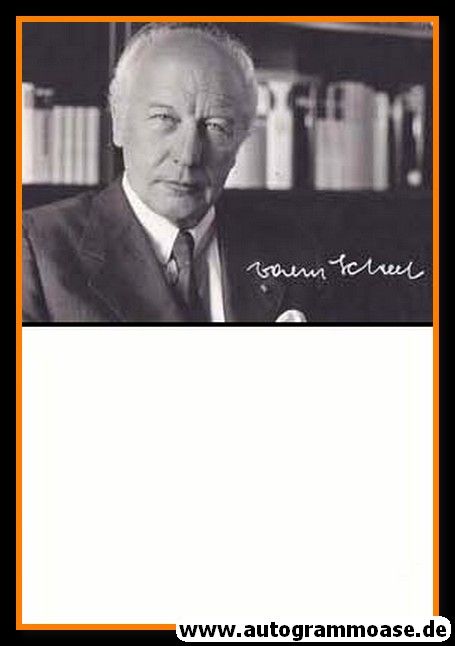 Autogramm Politik | FDP | Walter SCHEEL | 1980er (Portrait SW)
