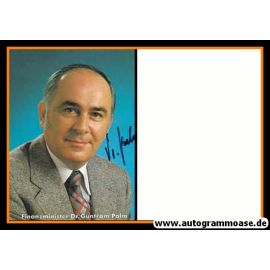 Autogramm Politik | CDU | Guntram PALM | 1980er (Portrait Color)