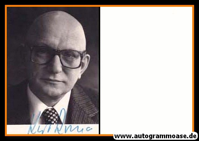 Autogramm Politik | SPD | Kurt ROSSA | 1980er (Portrait SW) Stadtdirektor Köln