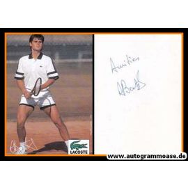 Autogramm Tennis | Arnaud BOETSCH | 1990er (Spielszene Color) Lacoste