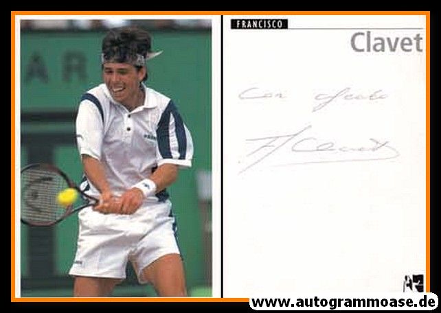 Autogramm Tennis | Francisco CLAVET | 1990er (Spielszene Color)