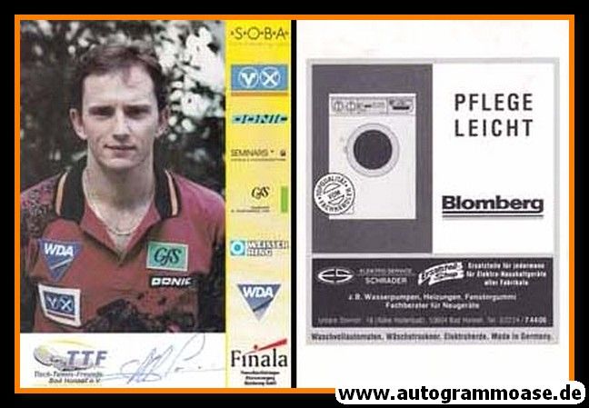Autogramm Tischtennis | Jean-Michel SAIVE | 1996 (TTF Bad Honnef)