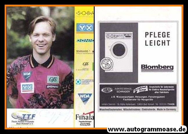 Autogramm Tischtennis | Mikael APPELGREN | 1996 (TTF Bad Honnef)