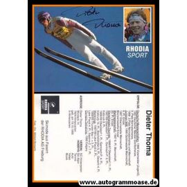 Autogramm Skispringen | Dieter THOMA | 1980er (Collage Rhodia) OS-Gold