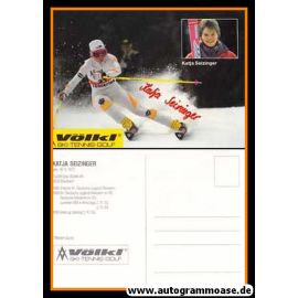Autogramm Ski Alpin | Katja SEIZINGER | 1990er (Collage Völkl) OS-Gold