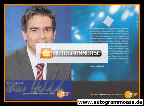 Autogramm TV | ZDF | Henner HEBESTREIT | 2000er (blaue Karte) 1