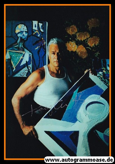 Autogramm Film (USA) | Tony CURTIS | 1990er Foto (Portrait Color Paintings)