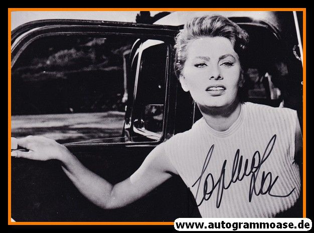 Autogramm Film (Italien) | Sophia LOREN | 1954 Foto "Schade Kanaille"