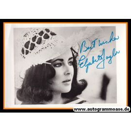 Autogramm Film (USA) | Elisabeth TAYLOR | 1960er Foto (Portrait SW XL)