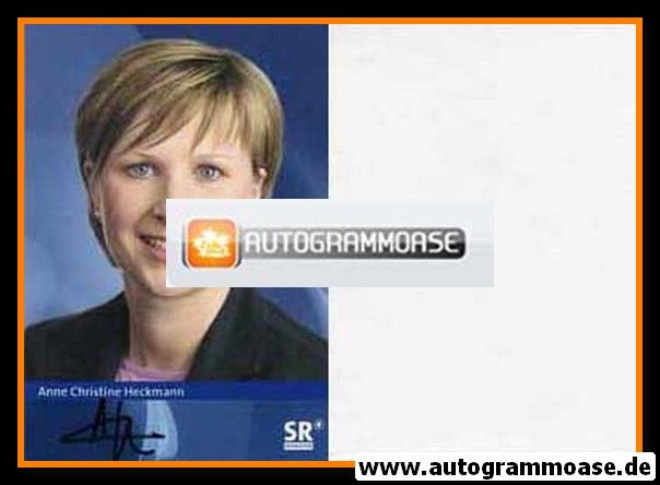 Autogramm TV | SR | Anne Christine HECKMANN | 2000er (Portrait Color) 