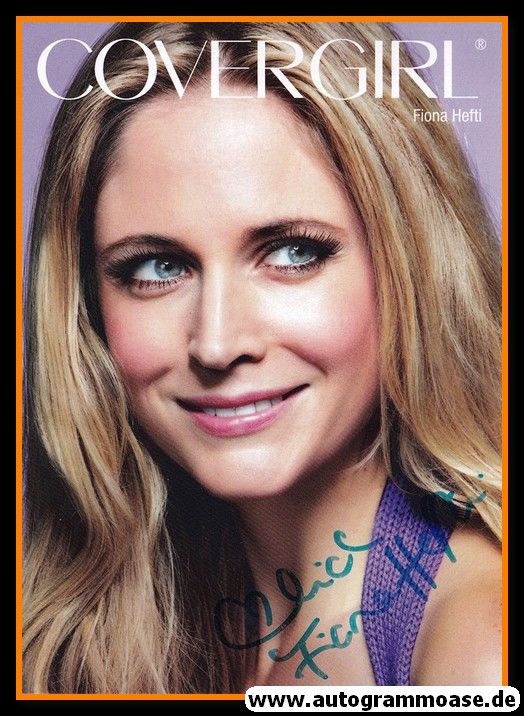 Autogramm Model | Fiona HEFTI | 2010er (Portrait Color) Covergirl Miss Schweiz