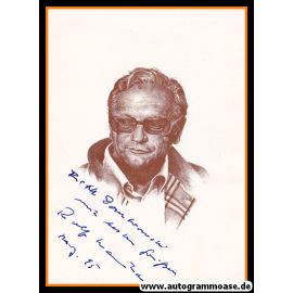 Autogramm Kunst | Rolf KAUKA | 1990er (Portrait SW Zeichnung) Fix+Foxy