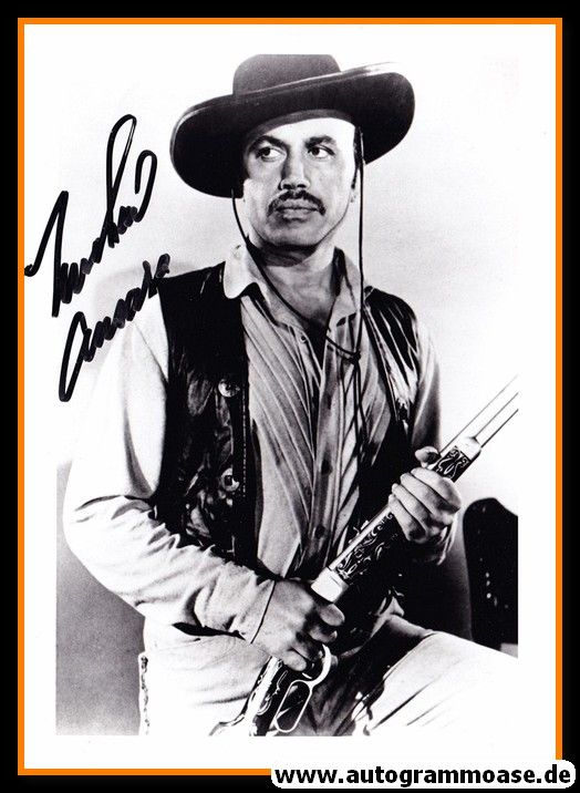 Autogramm Film (USA) | Michael ANSARA | 1960er Foto (Portrait SW XL) Western